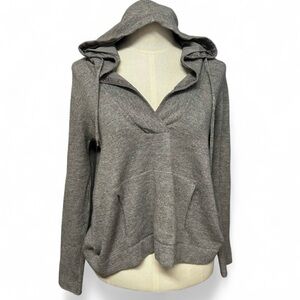 Tonet Italy Wool Silk Cashmere Hoodie Sweater Gray Womens 
Italy size 40